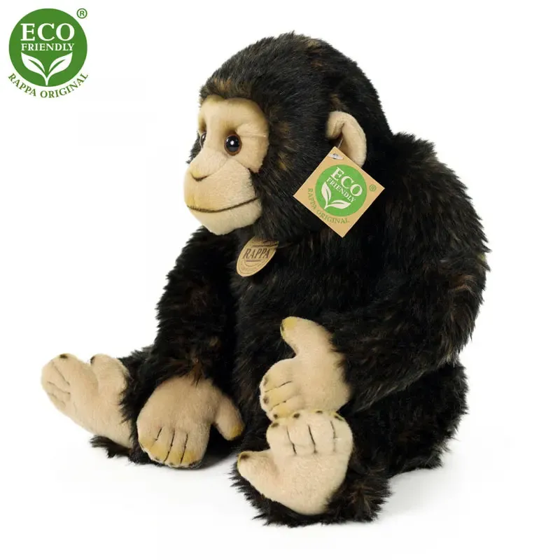 Rappa Λούτρινο Χιμπατζής Καθιστός 27 εκ. Eco-Friendly (211858)
