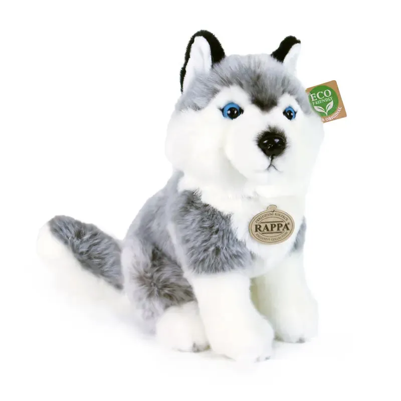 Rappa Λούτρινος Σκύλος Husky 30 εκ. Eco-Friendly (220188)