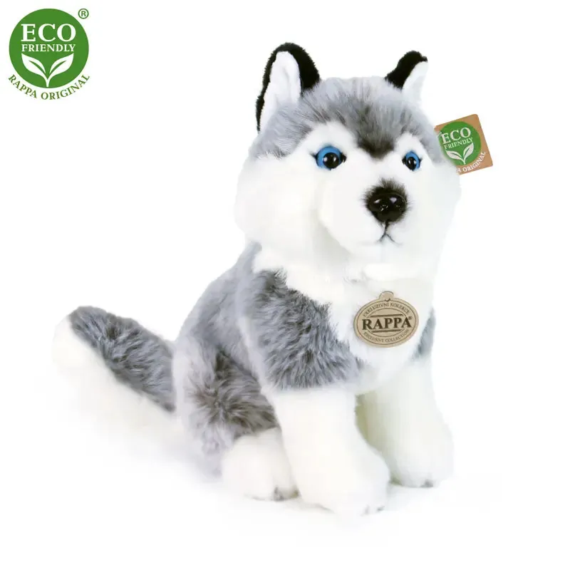 Rappa Λούτρινος Σκύλος Husky 30 εκ. Eco-Friendly (220188)