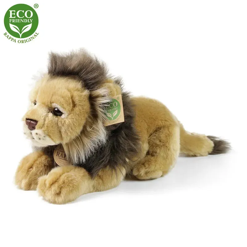 Rappa Λούτρινο Λιοντάρι Ξαπλωτό 25 εκ. Eco-Friendly (220850)