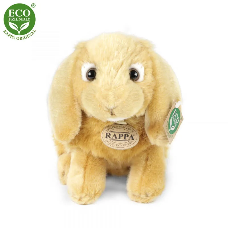 Rappa Λούτρινο Καφέ Κουνελάκι 24 εκ. Καθιστό Eco-Friendly (220942)