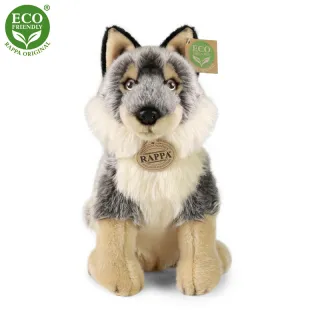 Rappa Λούτρινος Λύκος 28 εκ. Καθιστός Eco-Friendly (221727)