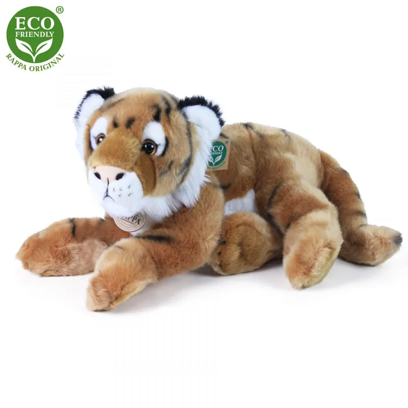 Rappa Λούτρινη Τίγρης 36 εκ. Ξαπλωτή Eco-Friendly (942042)