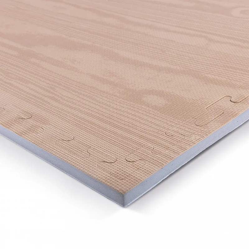 Δάπεδο Προστασίας Puzzle EVA 100x100x2 cm – Ξύλο / Γκρι