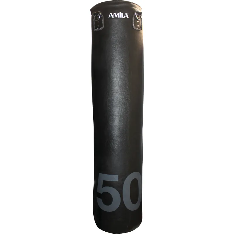 Amila Σάκος πυγμαχίας από δέρμα βουβαλιού 150x35cm - 43849 - Σάκοι Επαφής κρεμαστοί