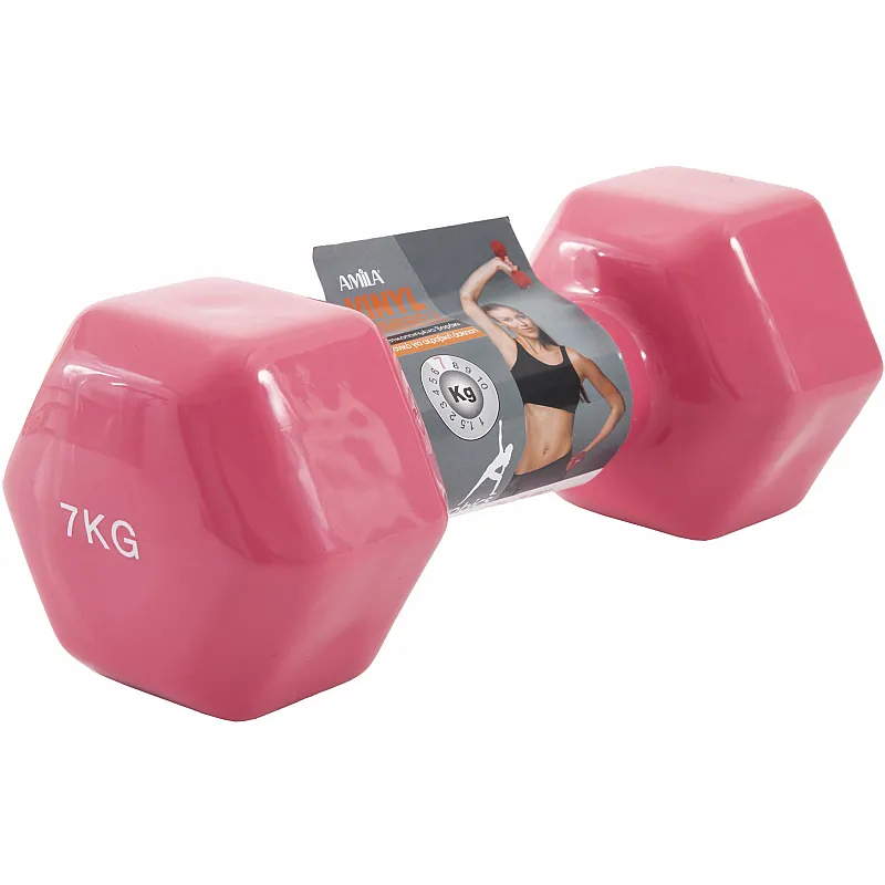 Amila  Vinyl Dumbbell 7Kg - 44121 - Βαράκια