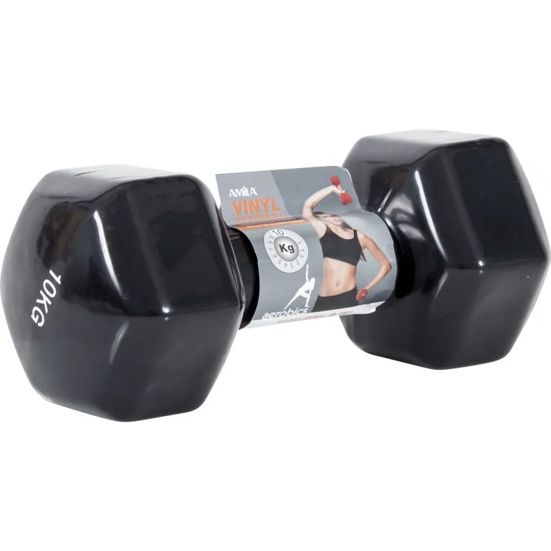 Amila  Vinyl Dumbbell 10Kg - 44124 - Βαράκια