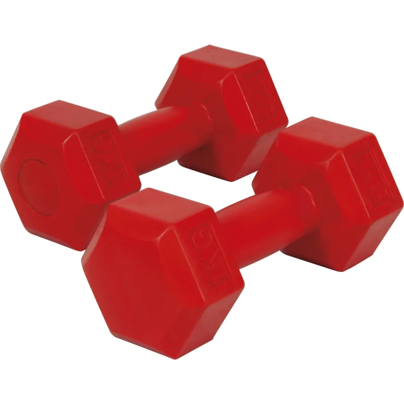 Amila Αλτήρας Εξάγωνος Plastic Series 1.00Kg (Ζευγάρι) - 44530 - Βαράκια