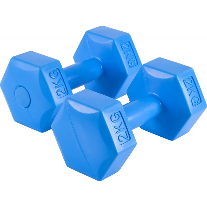 Amila Αλτήρας Εξάγωνος Plastic Series 2.00Kg (Ζευγάρι) - 44531 - Βαράκια