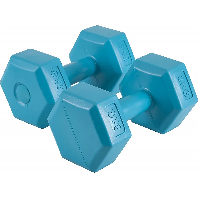 Amila Αλτήρας Εξάγωνος Plastic Series 3.00Kg (Ζευγάρι) - 44534 - Βαράκια
