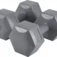Amila Αλτήρας Εξάγωνος Plastic Series 5.00Kg (Ζευγάρι) - 44536 - Αλτήρες