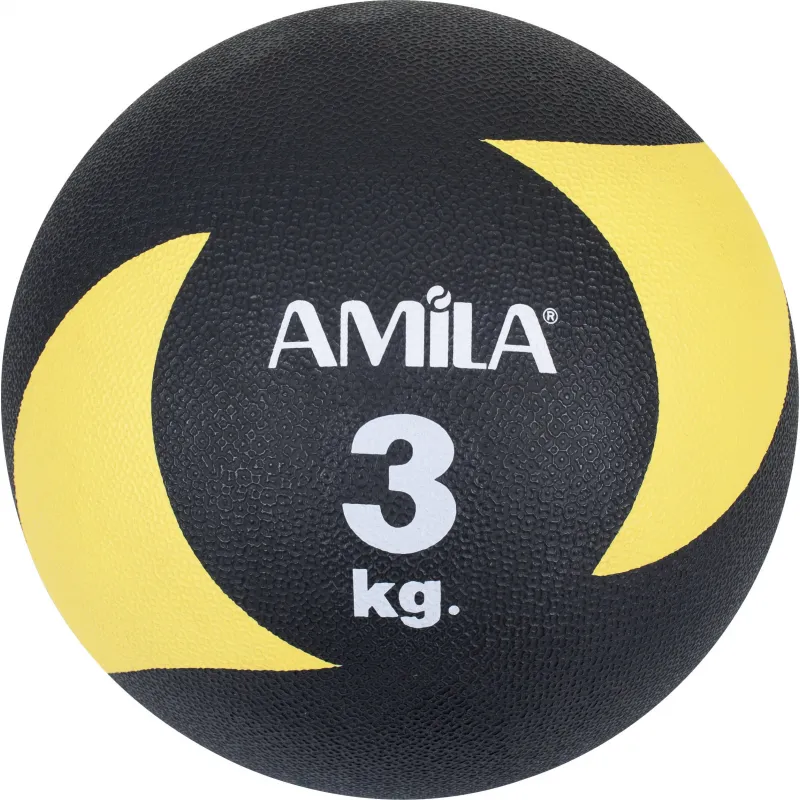 Amila Μπάλα Medicine Ball Original Rubber 3kg - 44637 - Μπάλες Crossfit