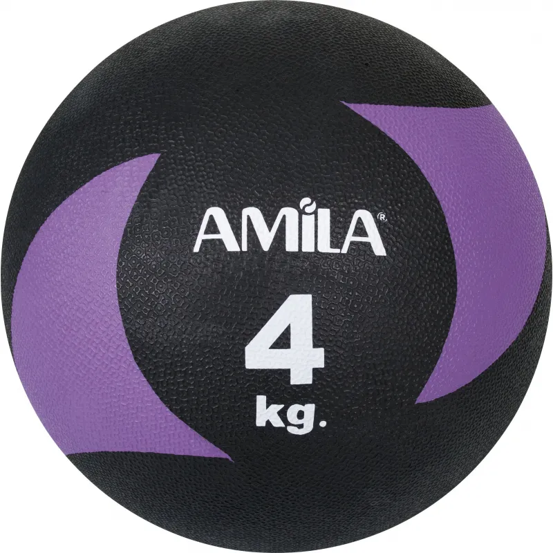 Amila Μπάλα Medicine Ball Original Rubber 4kg - 44638 - Μπάλες Crossfit