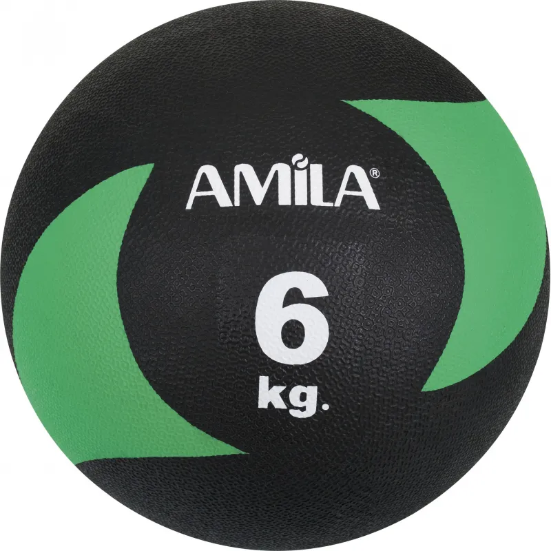Amila Μπάλα Medicine Ball Original Rubber 6kg - 44640 - Μπάλες Crossfit