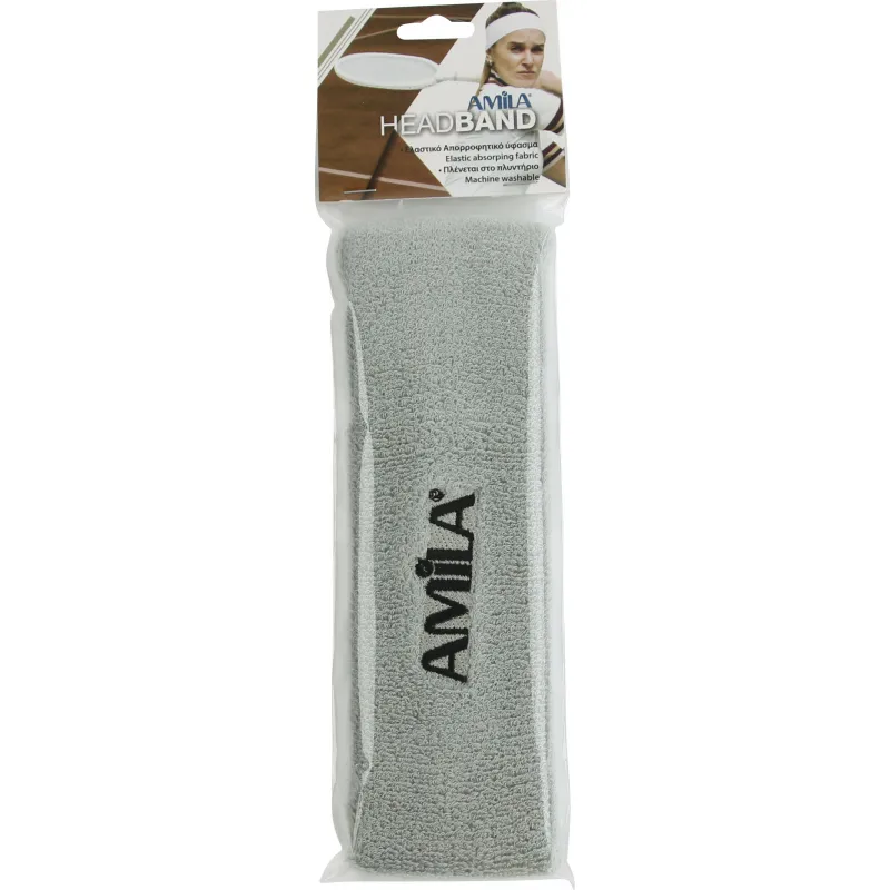 Amila Περιμετώπιο Γκρι - 45746 - Αξεσουάρ Τέννις