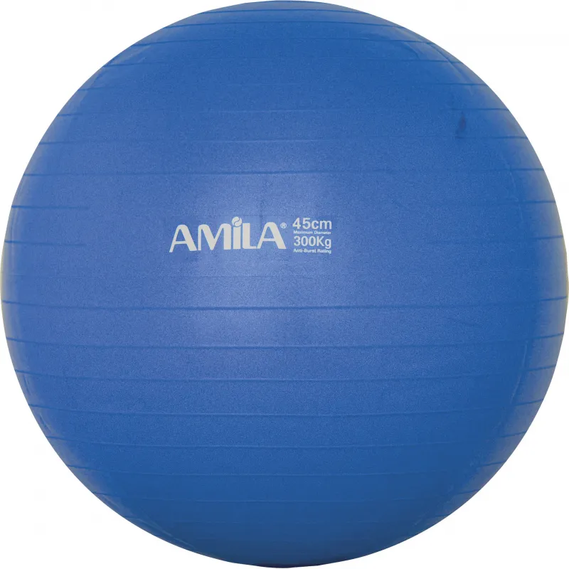 Amila Μπάλα Γυμναστικής GYMBALL 45cm Μπλε Bulk - 48085 - Μπάλες Γυμναστικής