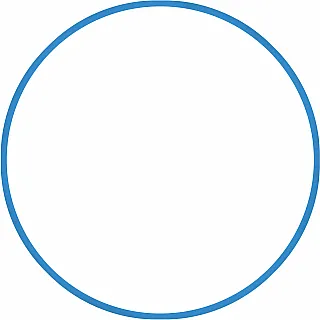Amila Χούλα-Χουπ 70cm - Φ19mm - 230gr. Μπλε - 48159