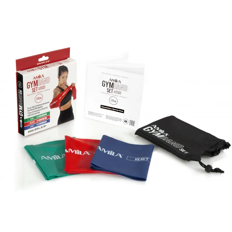 Amila Σετ GymBand 1.2m - 48178 - Λάστιχα - Ιμάντες Ενδυνάμωσης