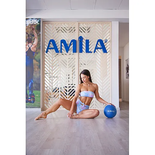 Amila Μπάλα Pilates 19cm. Μπλε. bulk - 48432