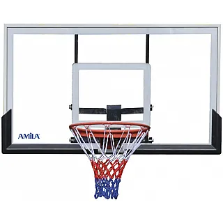Amila Μπασκέτα Deluxe με Βάση 230-307cm Tempered Glass 8mm - 49220 - Σε 18 Άτοκες Δόσεις