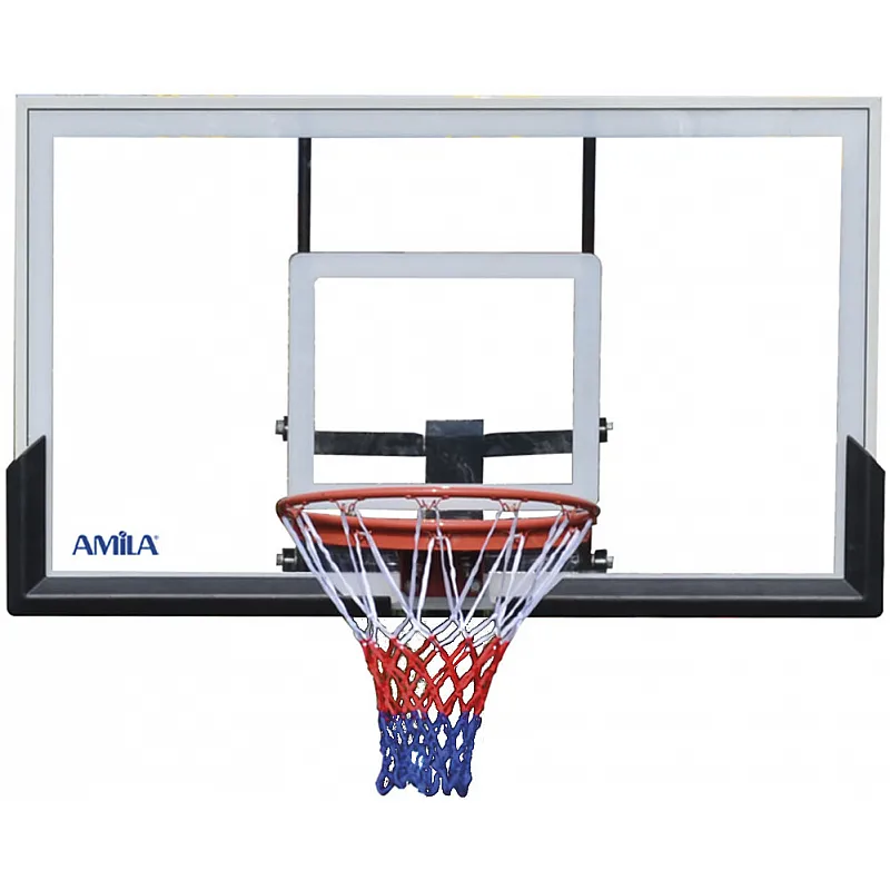 Amila Μπασκέτα Deluxe με Βάση 230-307cm Tempered Glass 8mm - 49220 - Σε 18 Άτοκες Δόσεις - Μπασκέτες