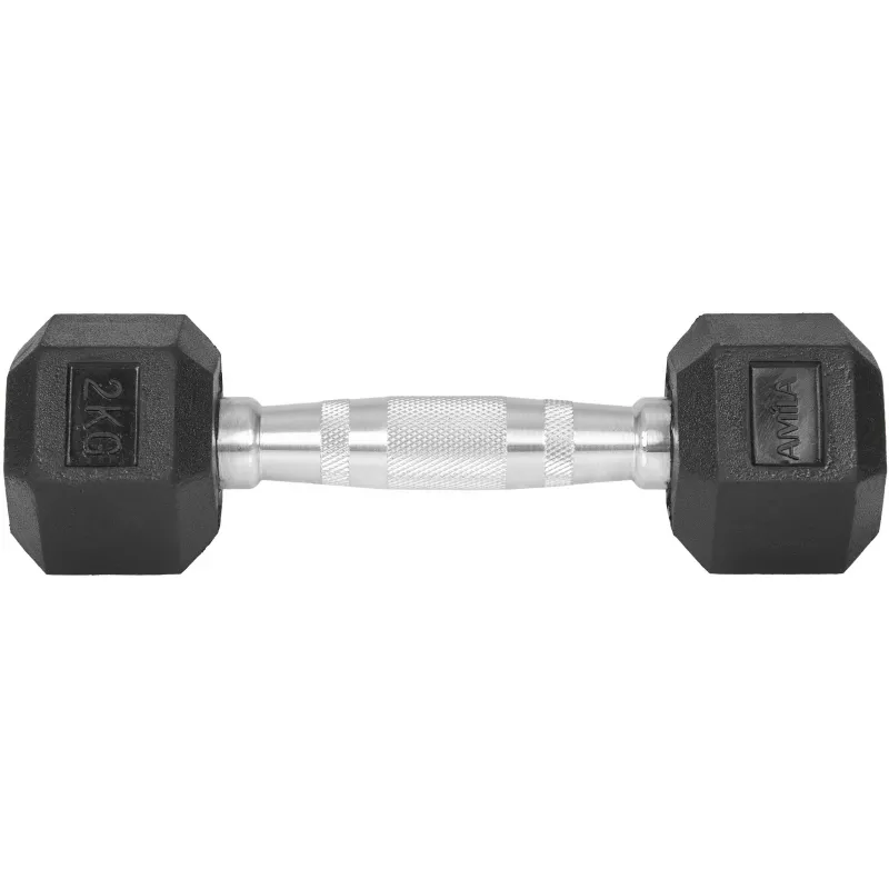 Amila Αλτήρας Εξάγωνος Rubber Cover Class A - 2.0Kg - 84535 - Αλτήρες Crossfit