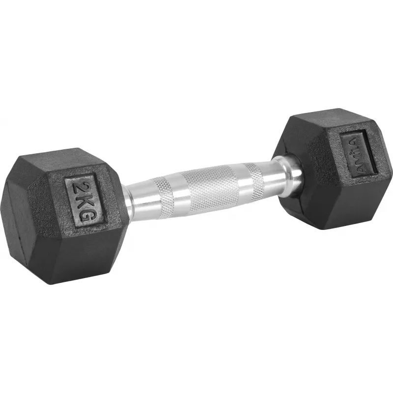 Amila Αλτήρας Εξάγωνος Rubber Cover Class A - 2.0Kg - 84535 - Αλτήρες Crossfit