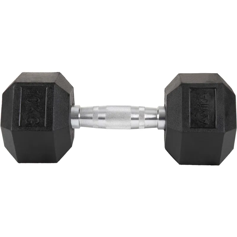 Amila Αλτήρας Εξάγωνος Rubber Cover Class A - 10.0Kg - 84539 - Αλτήρες Crossfit