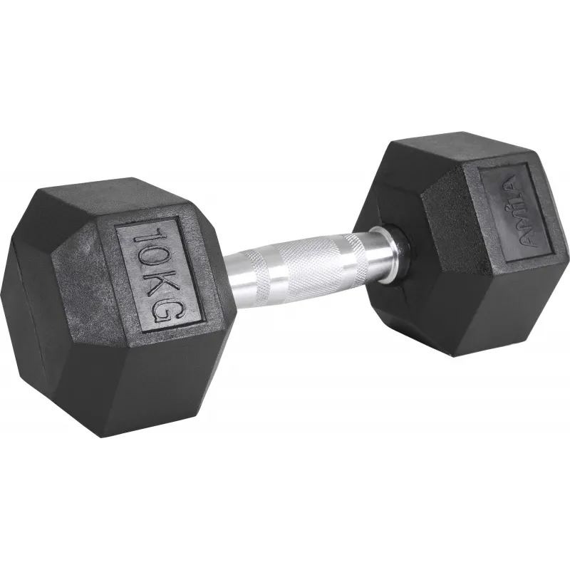 Amila Αλτήρας Εξάγωνος Rubber Cover Class A - 10.0Kg - 84539 - Αλτήρες Crossfit
