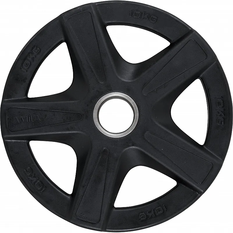 Amila Δίσκος Rubber Cover A 50mm 10Kg - 84568 - Δίσκοι Ολυμπιακού τύπου