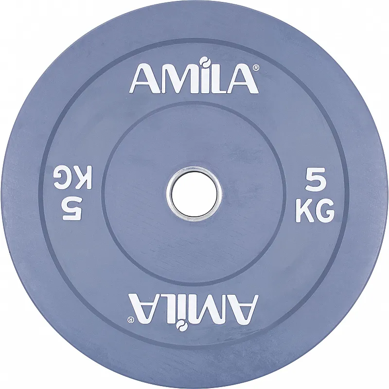 Amila Δίσκος Color Bumper 50mm 5Kg - 84603 - Δίσκοι Ολυμπιακού τύπου