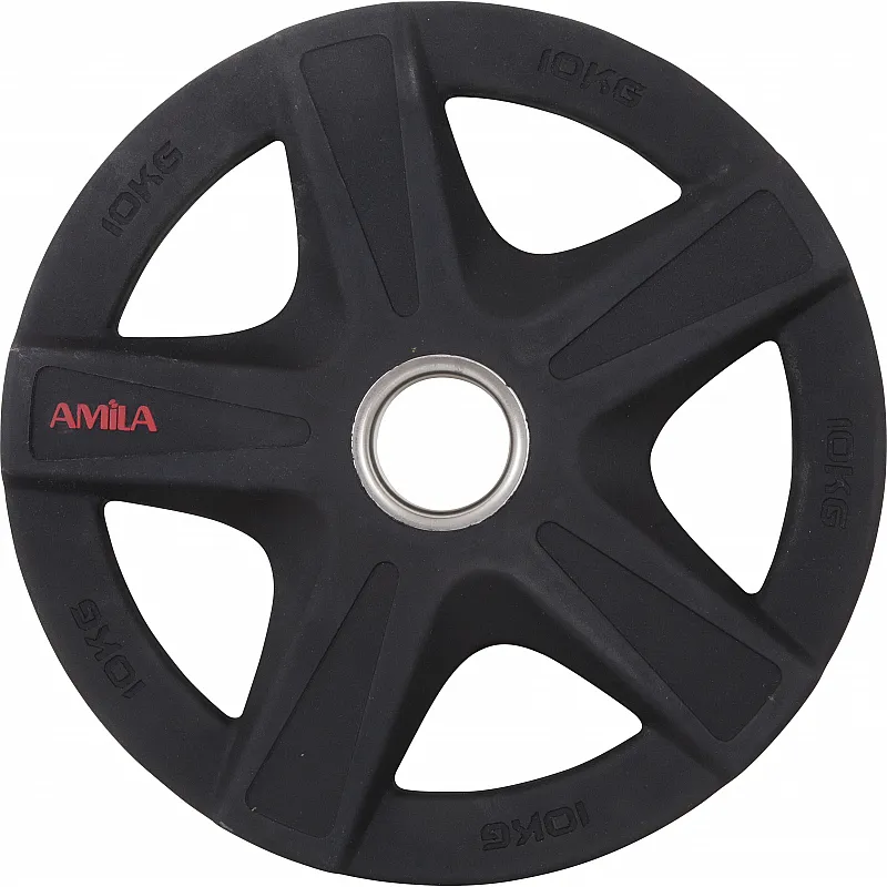 Amila Δίσκος PU Series 50mm 10Kg - 84644 - Δίσκοι Ολυμπιακού τύπου
