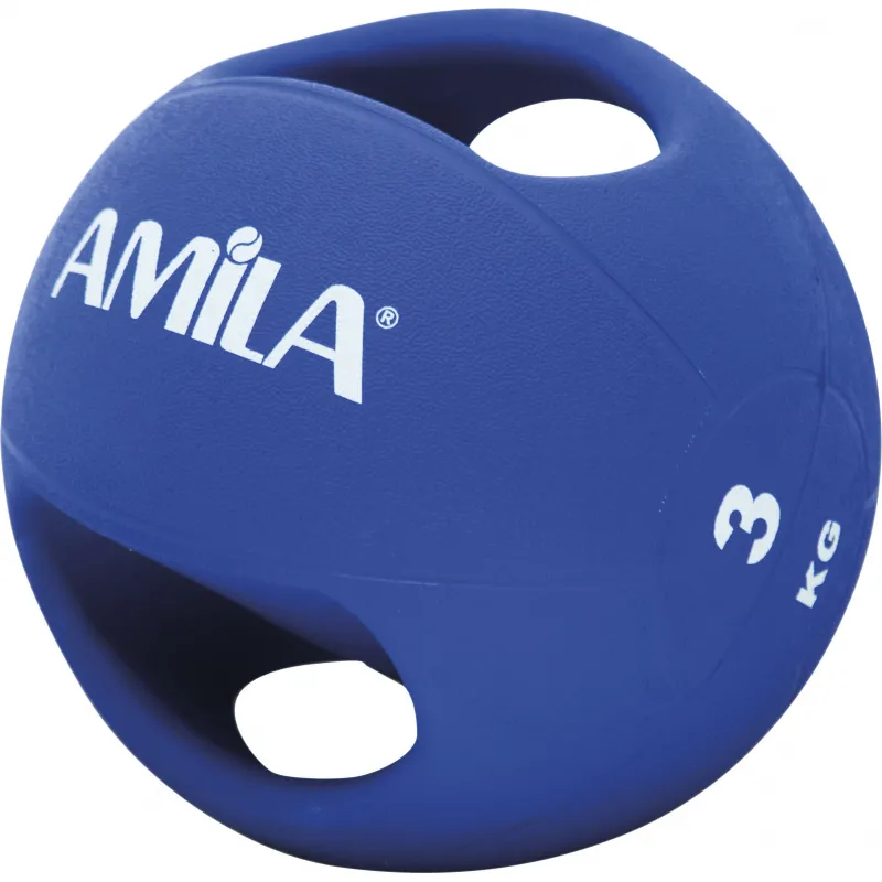 Amila  Dual Handle Medicine Ball 3Kg - 84676 - Μπάλες Crossfit