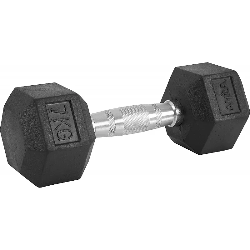 Amila Αλτήρας Εξάγωνος Rubber Cover Class A - 7.0kg - 84766 - Αλτήρες Crossfit