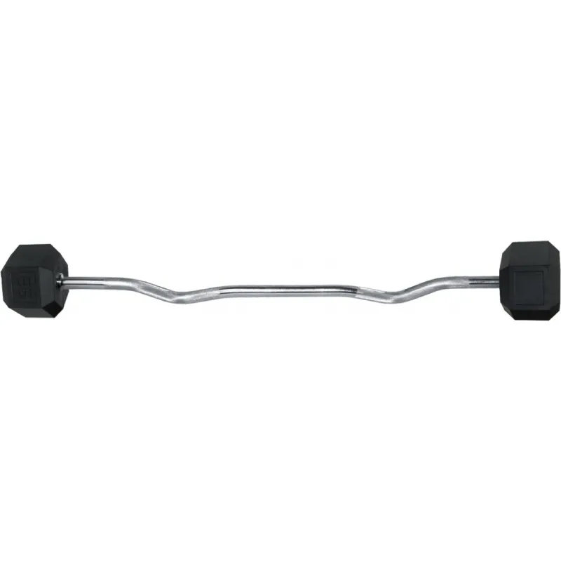 Amila Μπάρα σχήματος W με fix βάρος. 10kg - 84791 - Μπάρες - Λαβές