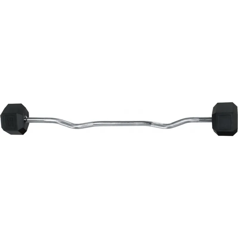 Amila Μπάρα σχήματος W με fix βάρος. 25kg - 84794 - Μπάρες - Λαβές