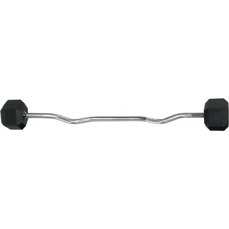 Amila Μπάρα σχήματος W με fix βάρος. 45kg - 84798 - Μπάρες - Λαβές