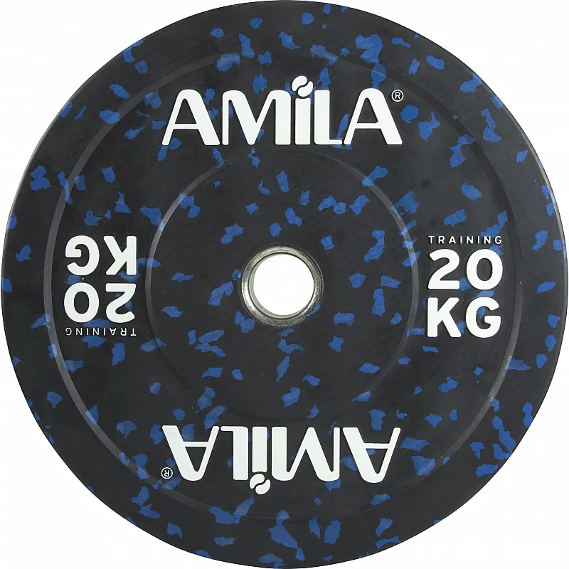 Amila Δίσκος Splash Bumper 50mm 20Kg - 84806 - Δίσκοι Ολυμπιακού τύπου