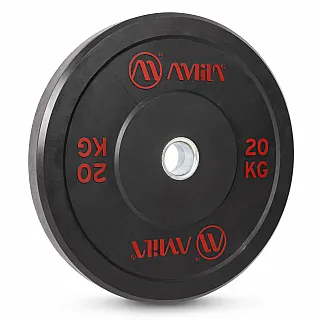 Δίσκος AMILA Black R Bumper Slim 50mm 20Kg