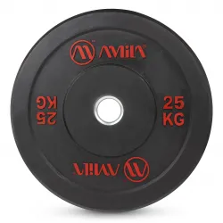 Δίσκος AMILA Black R Bumper Slim 50mm 25Kg
