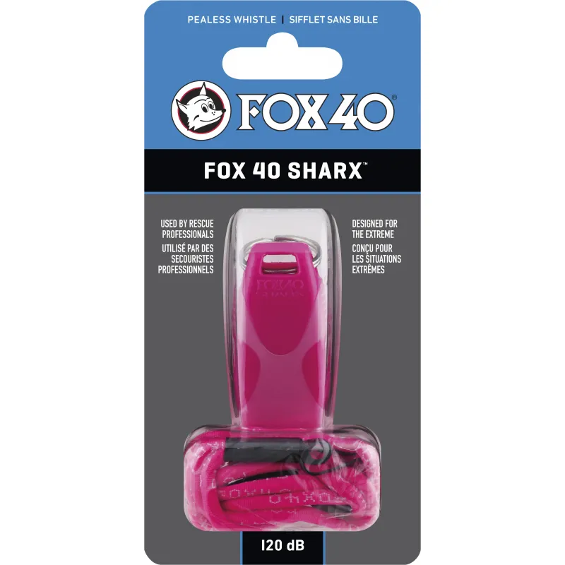 Fox Σφυρίχτρα  Sharx Safety Κόκκινη με Κορδόνι - 87032408 - Προπονητικός Εξοπλισμός