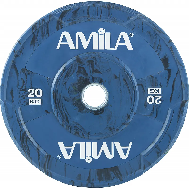 Amila Δίσκος Wave Bumper 50mm 20Kg - 90303 - Δίσκοι Ολυμπιακού τύπου