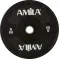 Amila Δίσκος Black W Bumper 50mm 5Kg - 90306