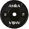 Amila Δίσκος Black W Bumper 50mm 20Kg - 90308