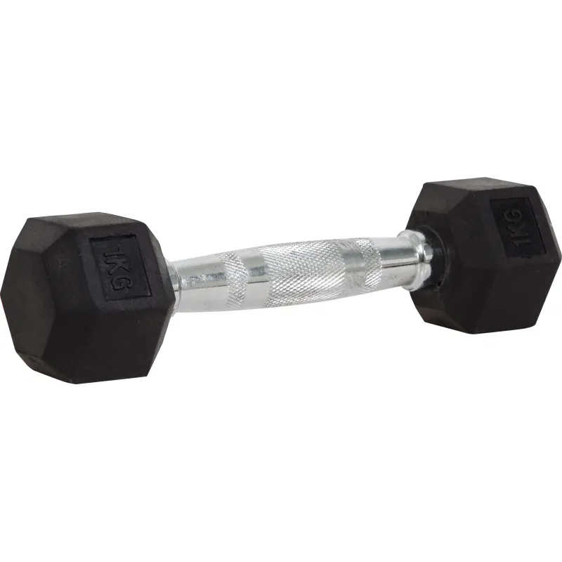 Amila Aλτήρας Εξάγωνος Rubber Cover Class B - 1.0Kg - 90551 - Αλτήρες Crossfit