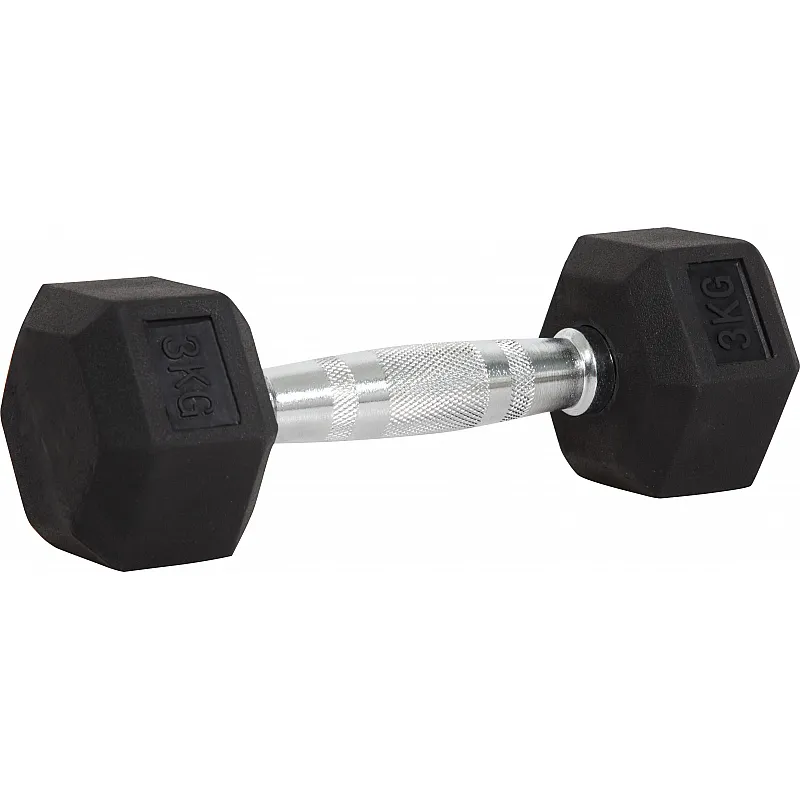 Amila Aλτήρας Εξάγωνος Rubber Cover Class B - 3.0Kg - 90553 - Αλτήρες Crossfit