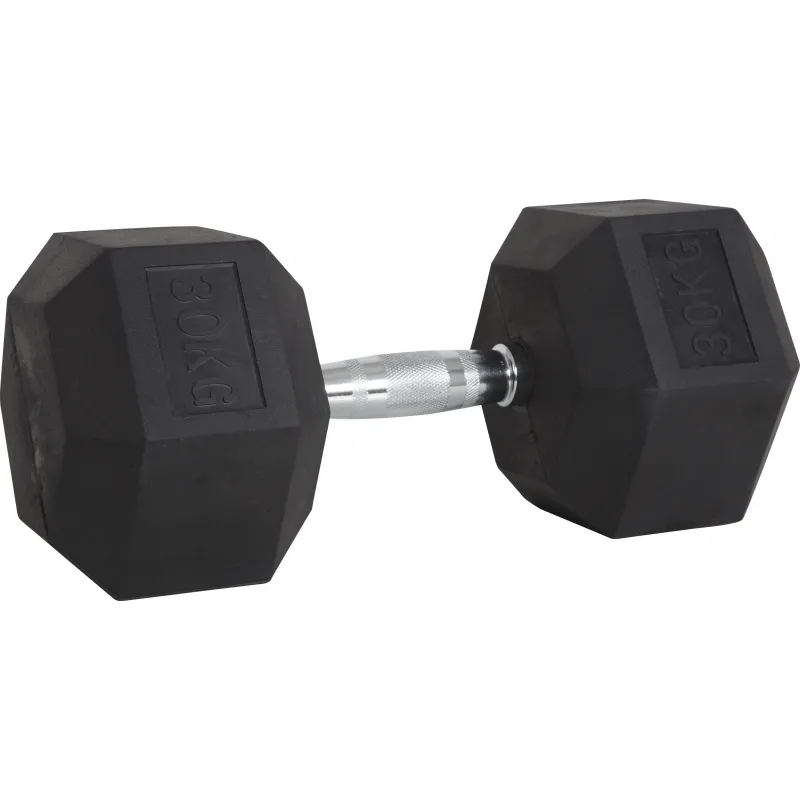 Amila Aλτήρας Εξάγωνος Rubber Cover Class B - 30.0Kg - 90570 - Αλτήρες