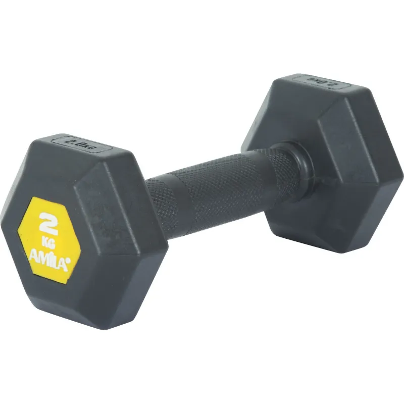 Amila Aλτήρας Εξάγωνος Original Rubber H - 2.0Kg - 90581 - Αλτήρες