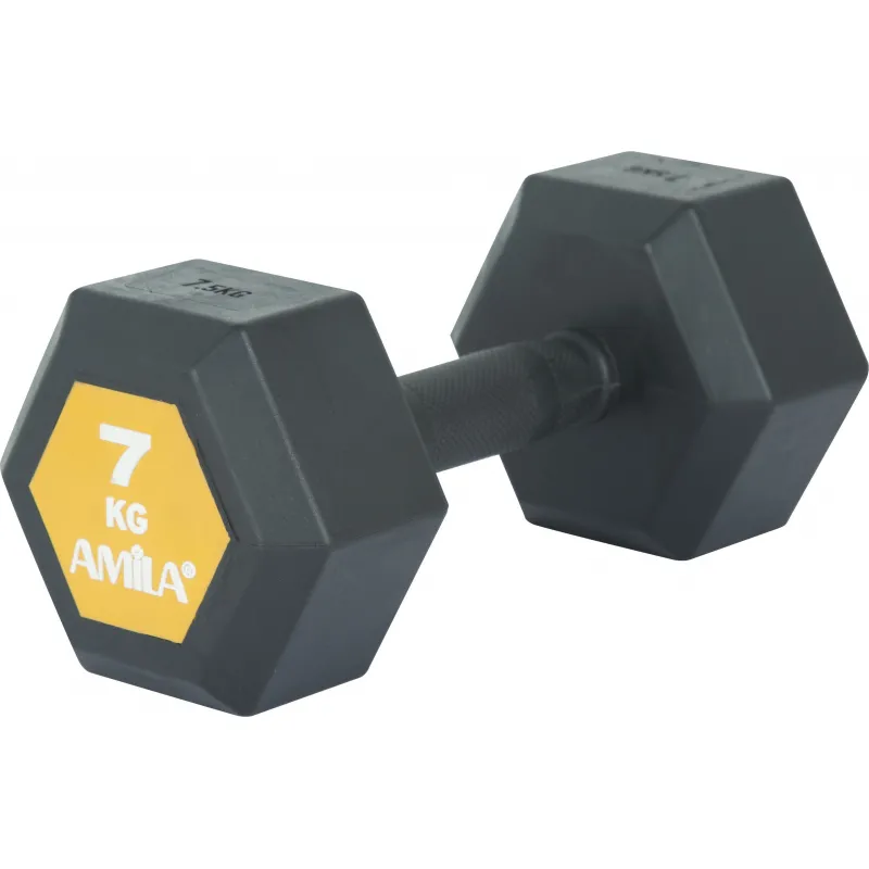 Amila Aλτήρας Εξάγωνος Original Rubber H - 7.0Kg - 90587 - Αλτήρες Crossfit