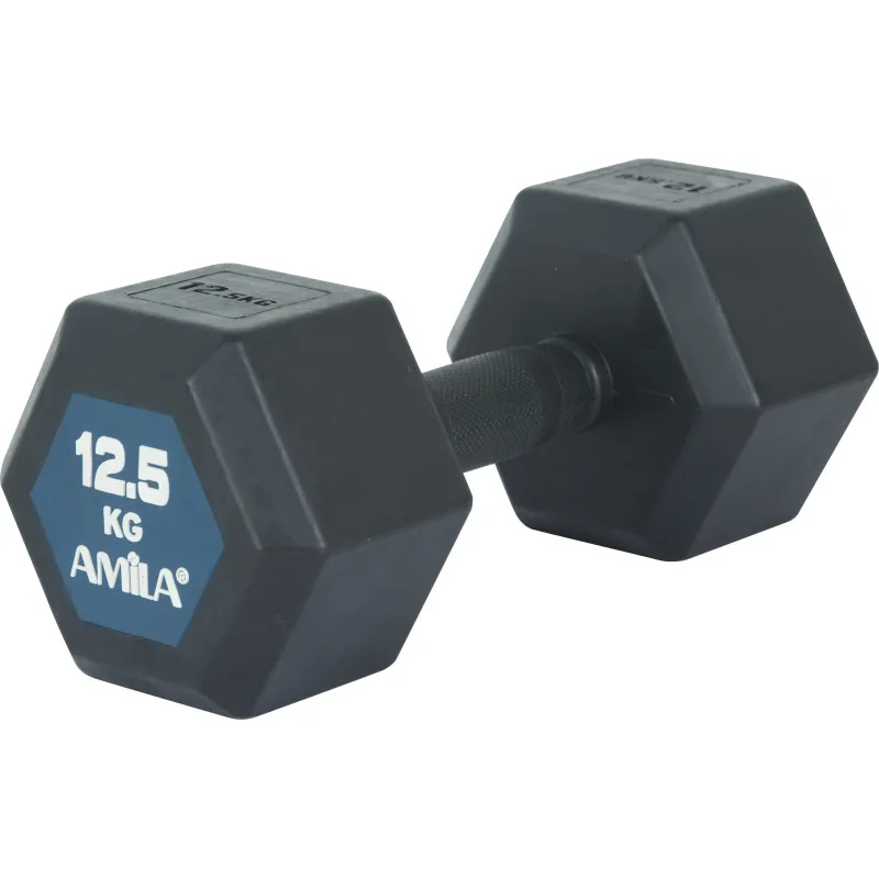 Amila Aλτήρας Εξάγωνος Original Rubber H - 12.5Kg - 90592 - Αλτήρες Crossfit